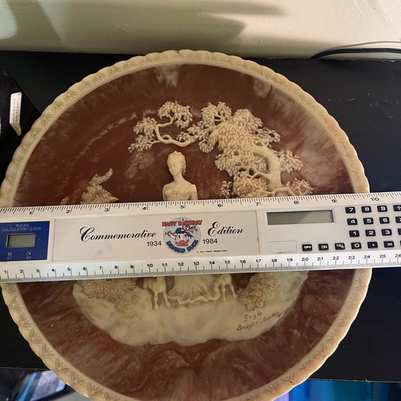 Stunning Vtg LORD BYRON Marble “She Walks in Beauty” Collectors Plate - Picture 9 of 11